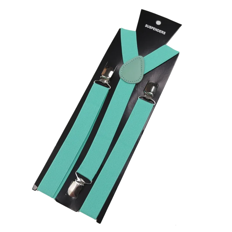 Elegant Elastic Y-Back Suspenders – Adjustable Unisex Braces in 26 Colors