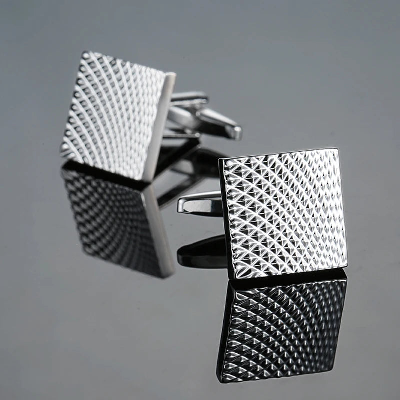 Luxury Square Laser-Engraved Cufflinks