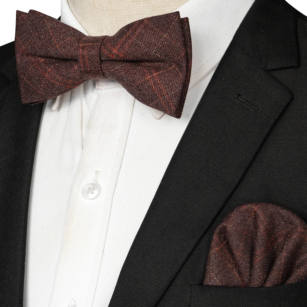NordBow™ Cashmere Bow Tie & Handkerchief Set