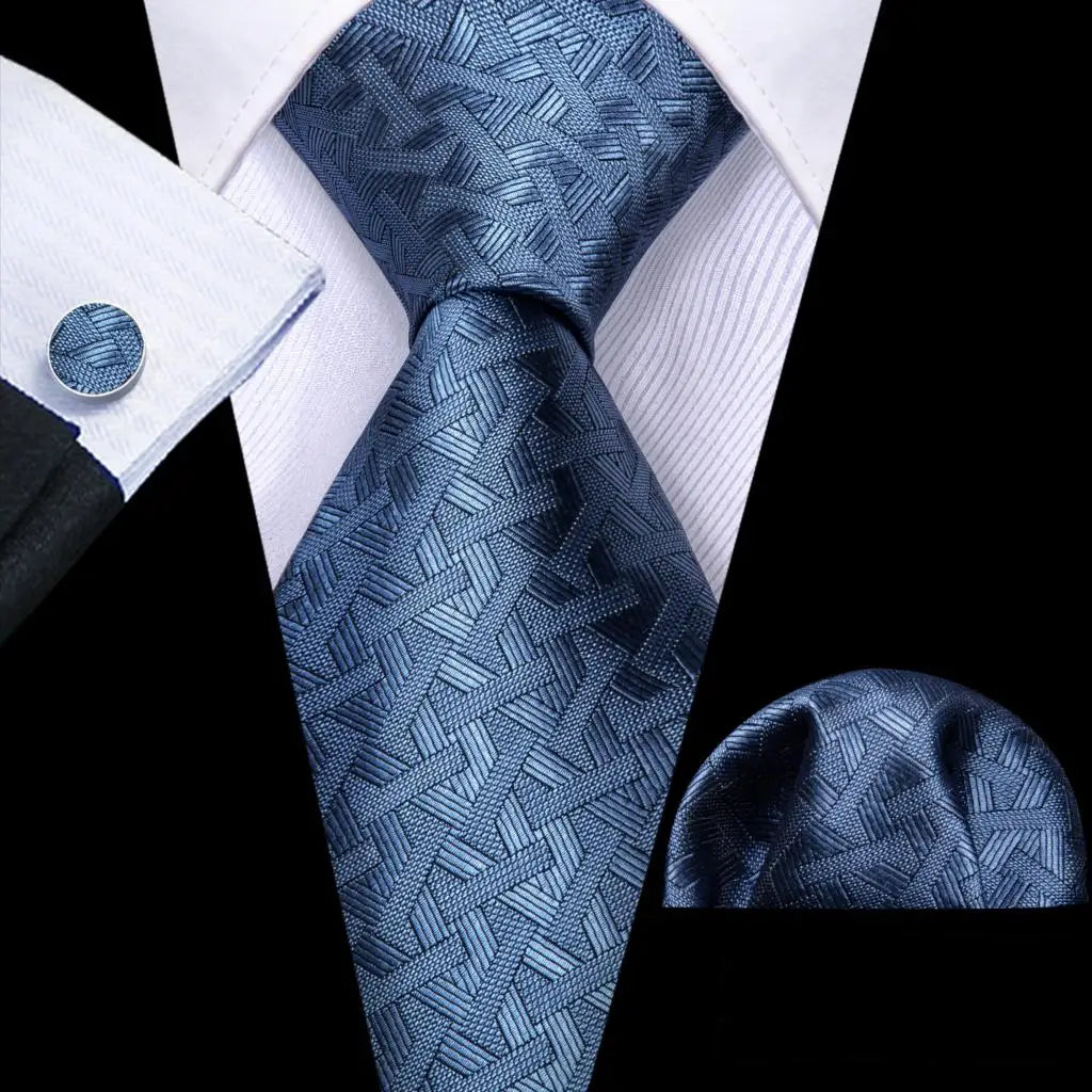 The Blue Spectrum Silk Tie Set