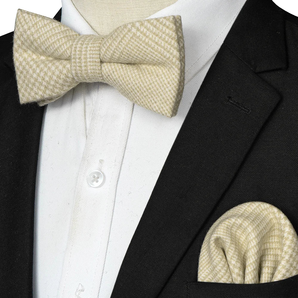 NordBow™ Cashmere Bow Tie & Handkerchief Set