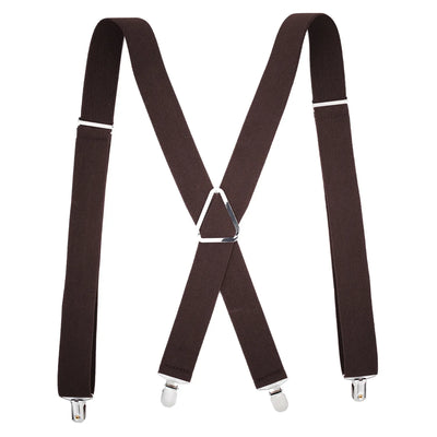 Classic X-Back Suspenders – Adjustable 4-Clip Braces for Men