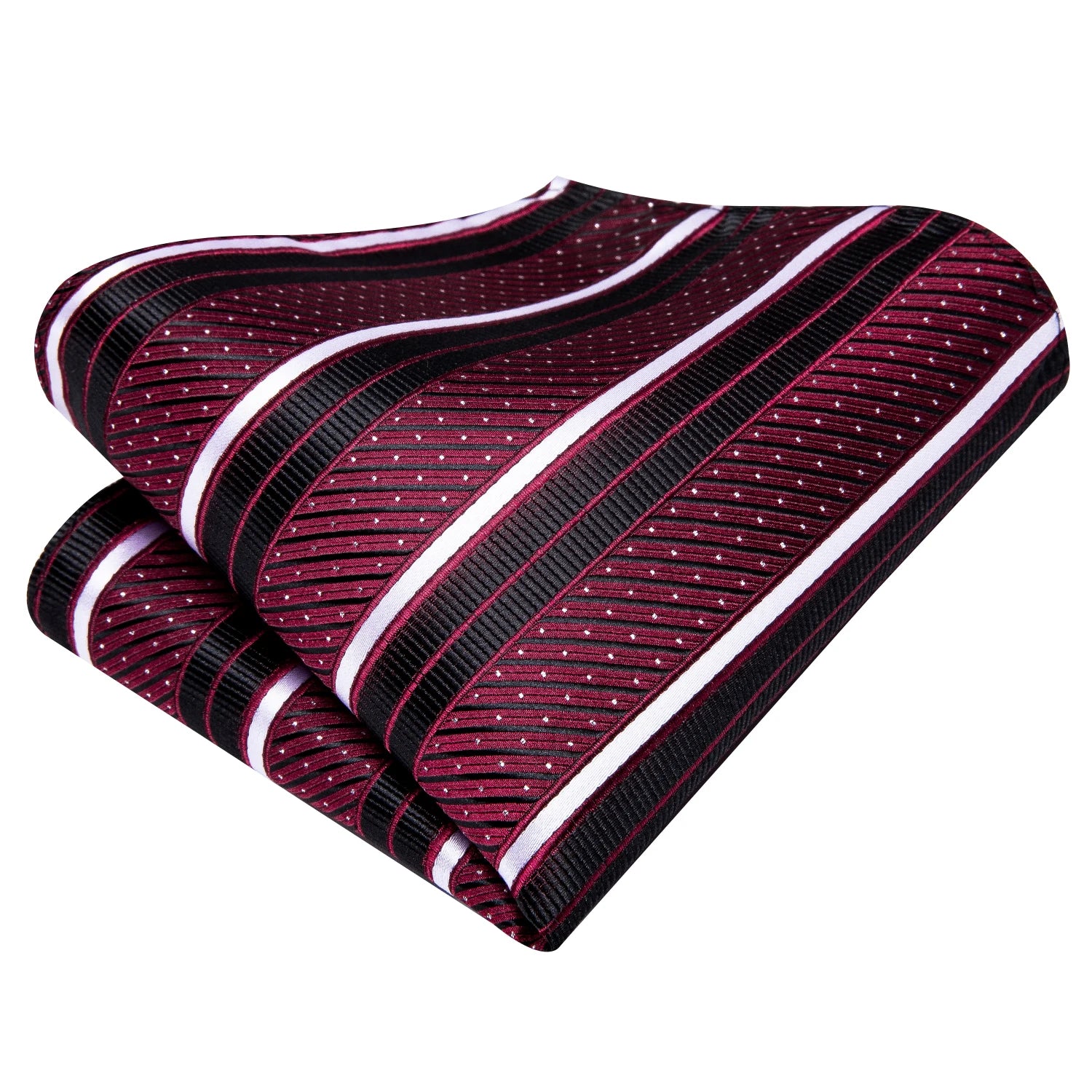 Burgundy Monarch™ Silk Tie Set