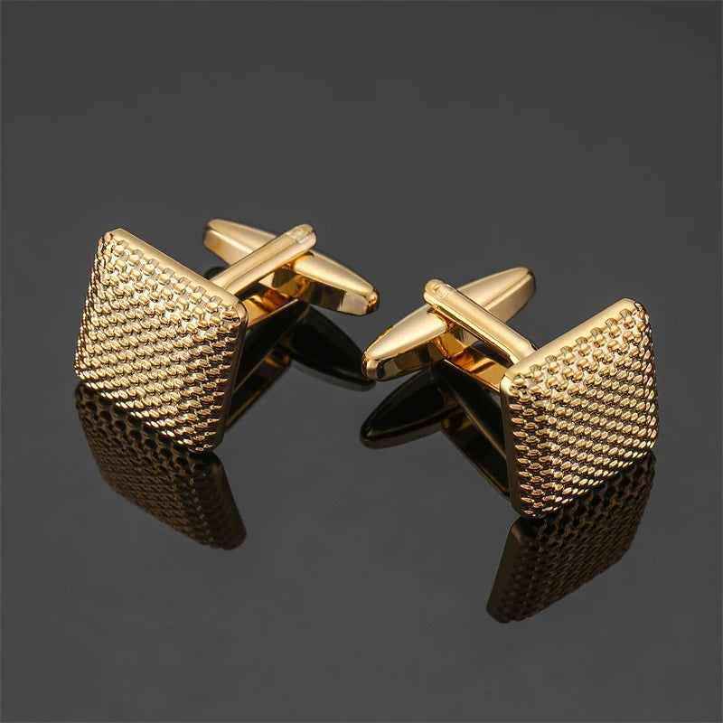Luxury Square Laser-Engraved Cufflinks