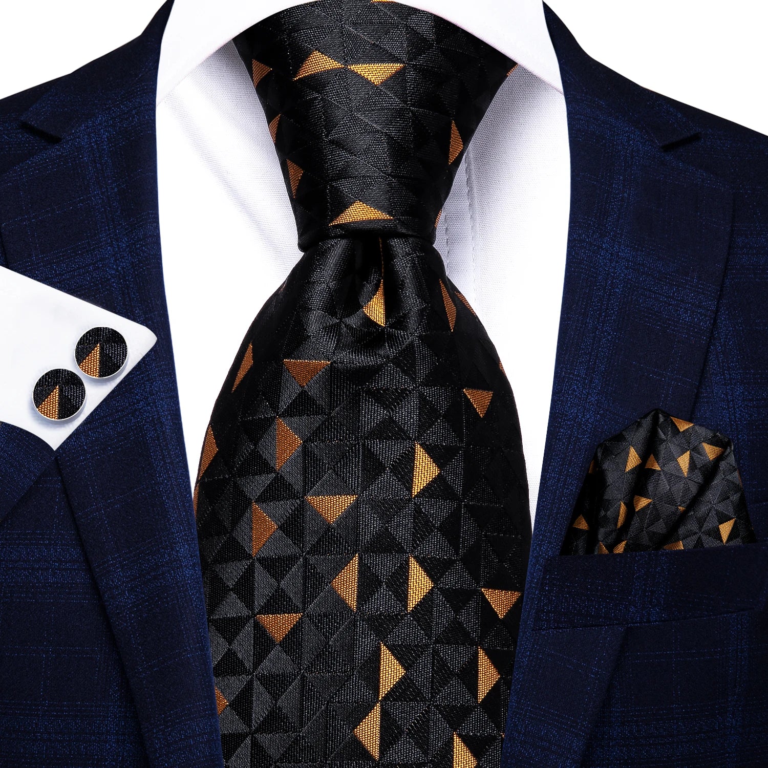 Regal Stripes Men’s Tie Set