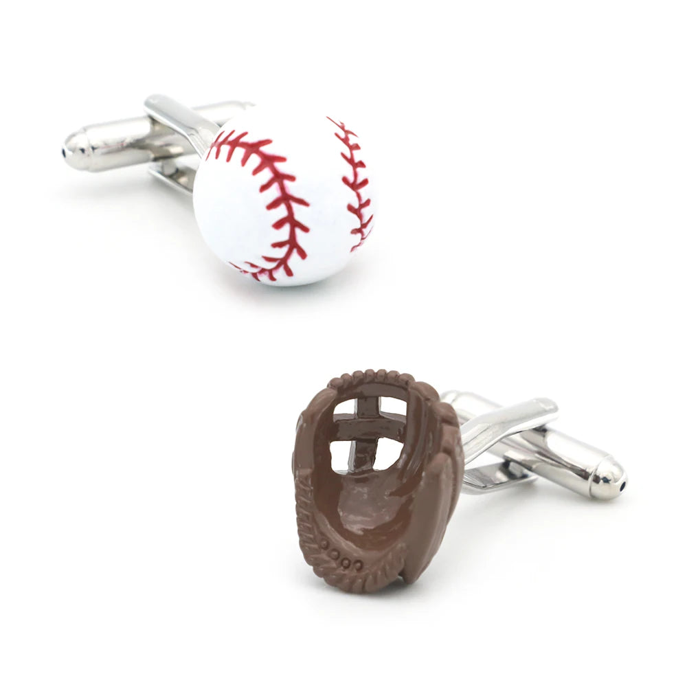 Sports Ball Brass Cufflinks