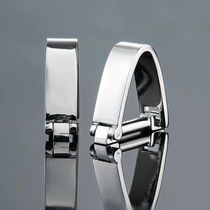 Luxury Square Laser-Engraved Cufflinks
