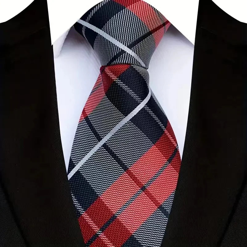 VelvetLine™ Classic Dark Red Paisley Tie (8CM)