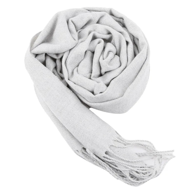 CozyWeave™ Imitation Cashmere Scarf – Winter Tassel Shawl & Soft Warm Wrap 