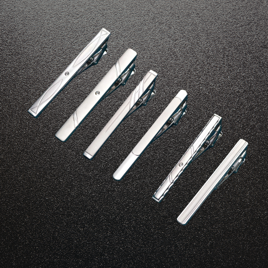 Silver Regent™ Diamond Tie Clip