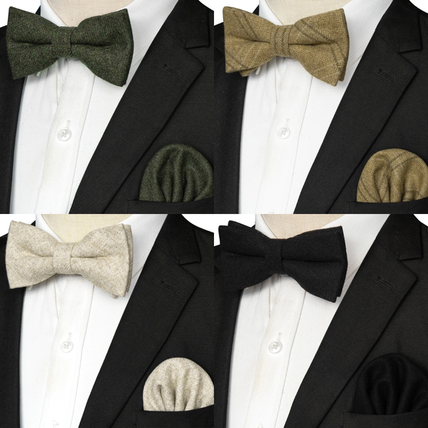 NordBow™ Cashmere Bow Tie & Handkerchief Set