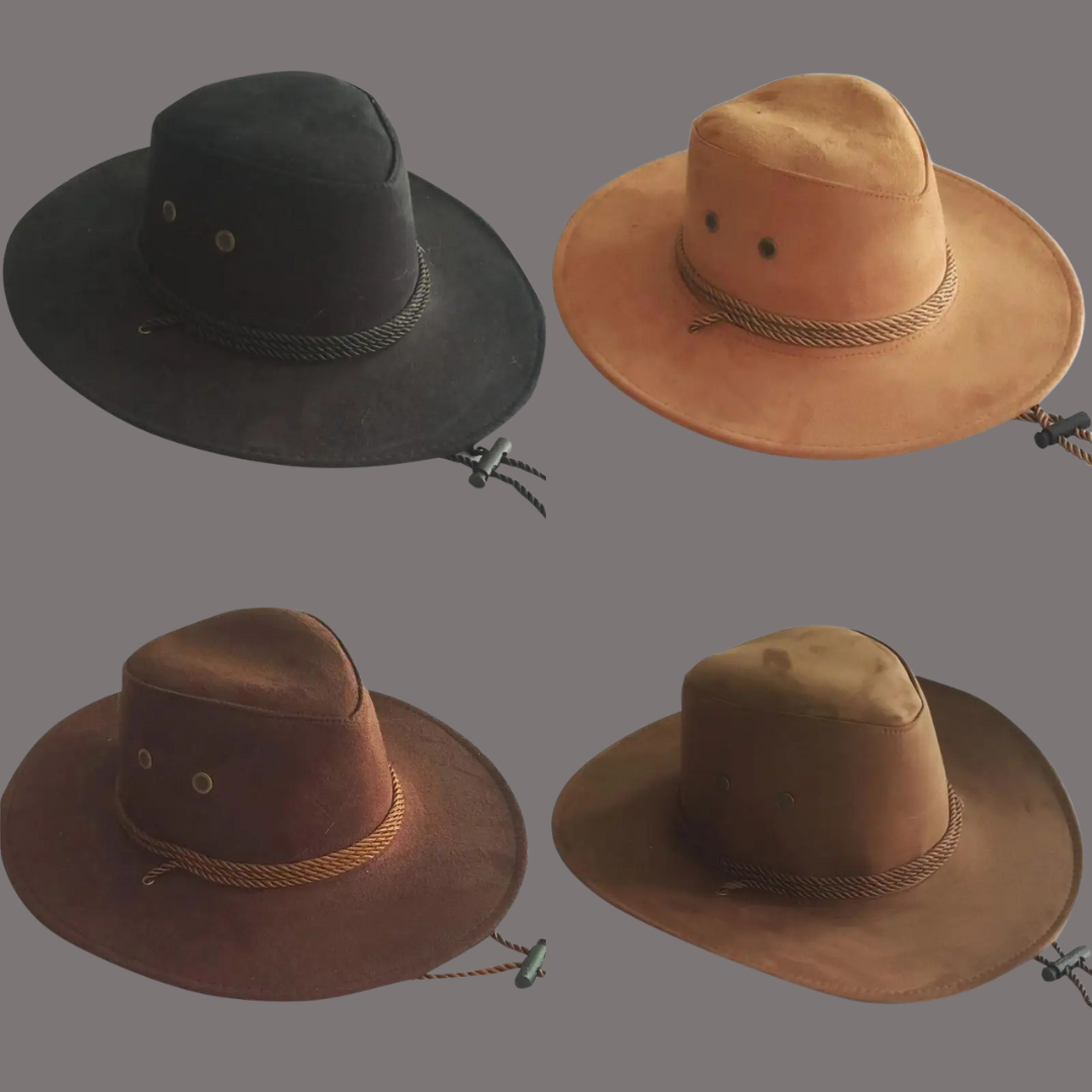 Color Men Western Cowboy Hat – Classic Big Brim Jazz & Cowgirl Style