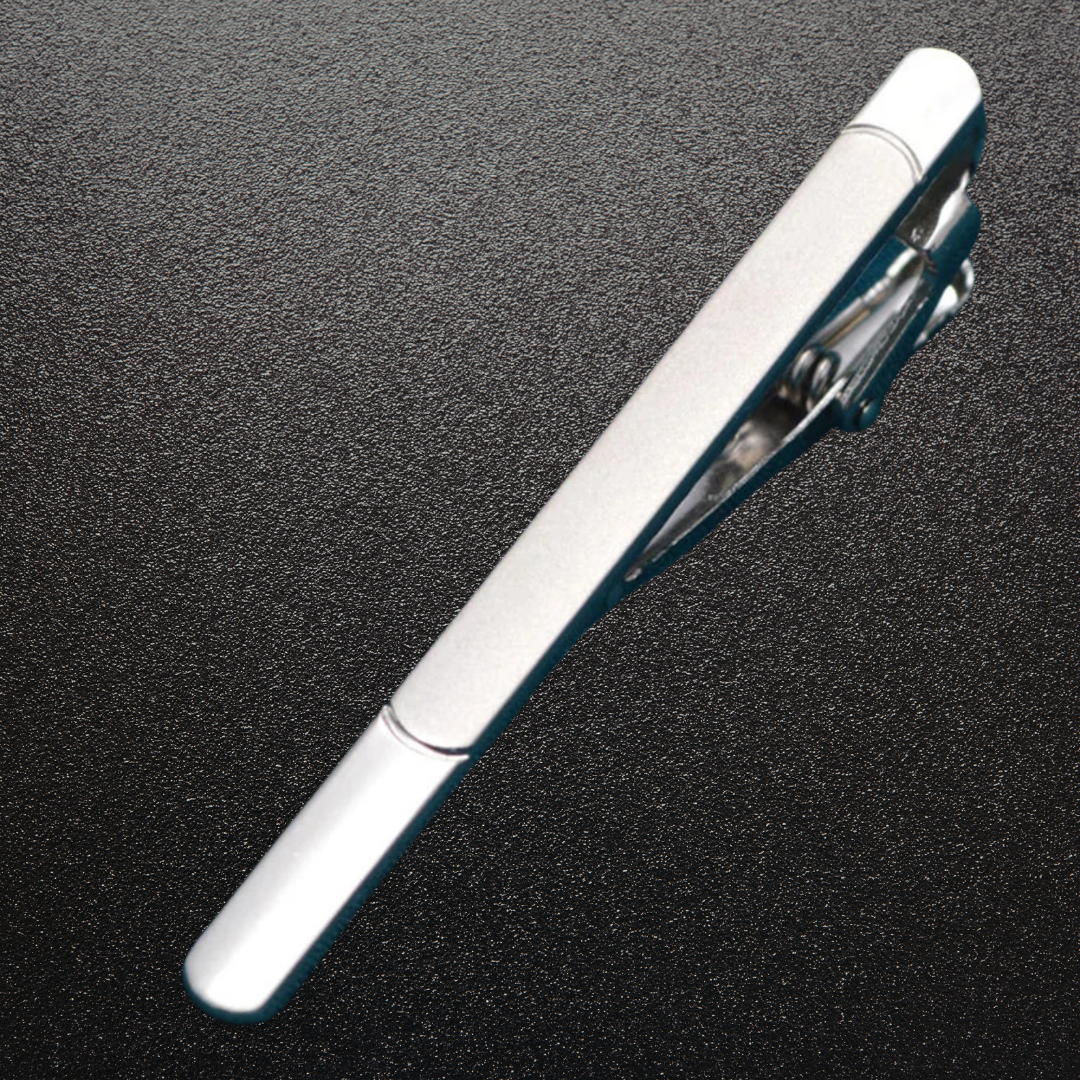 Silver Regent™ Diamond Tie Clip