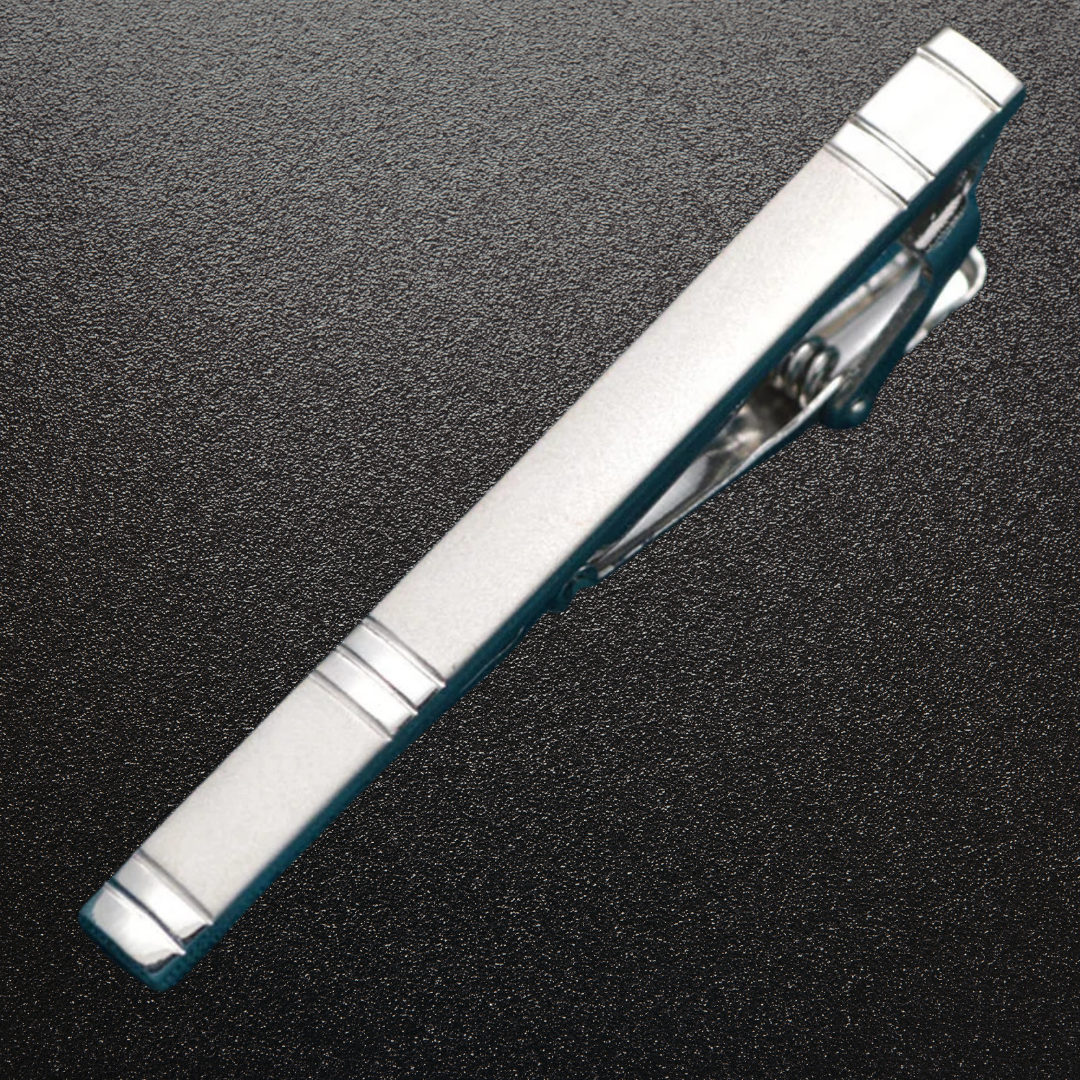 Silver Regent™ Diamond Tie Clip
