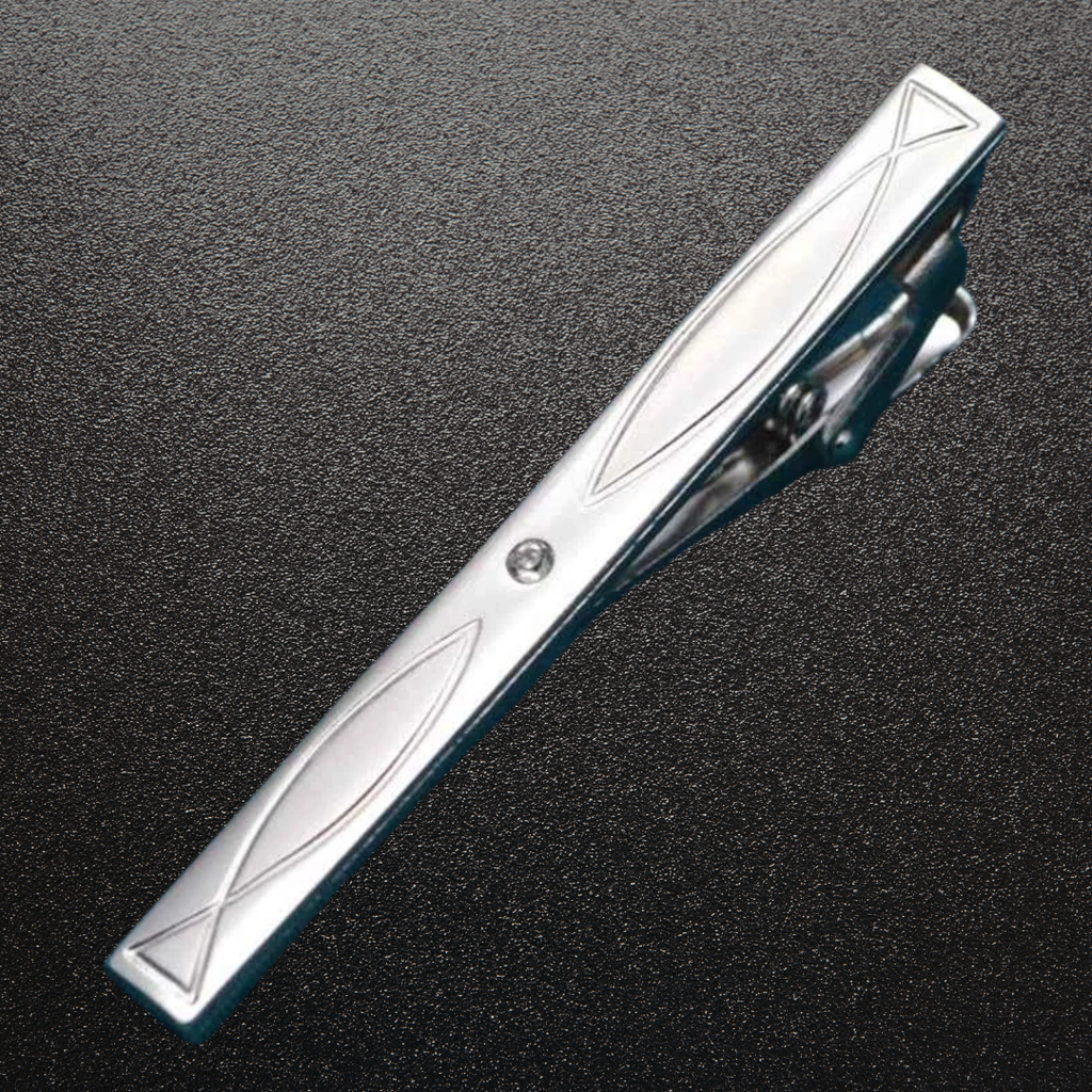 Silver Regent™ Diamond Tie Clip