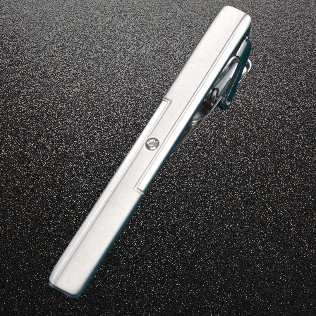 Silver Regent™ Diamond Tie Clip